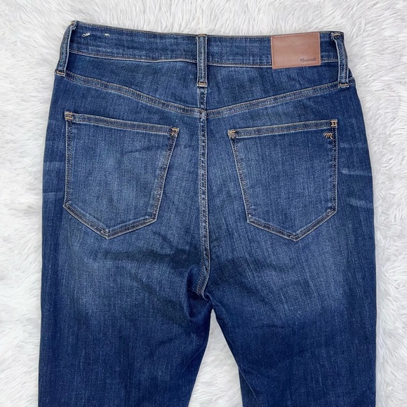 MADEWELL Women’s Curvy High-Rise Skinny Blue Denim Jeans 29 Tall - Picture 8 of 15